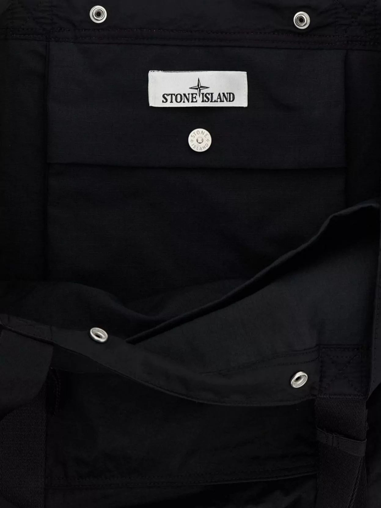 Stone Island Shopping Bag With Logo Patch Design