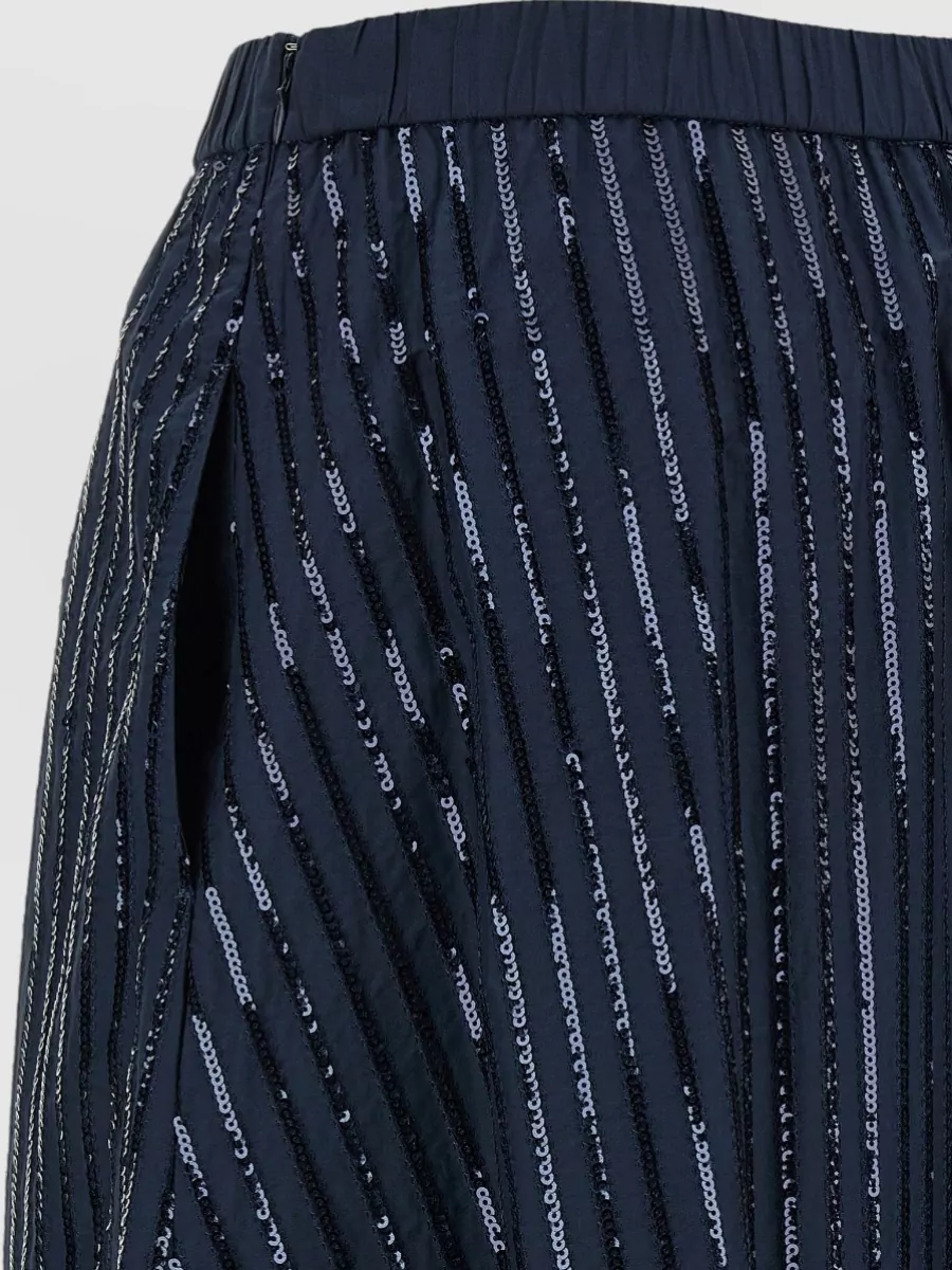 Weekend Max Mara Fiordi Sequin Pleated Skirt