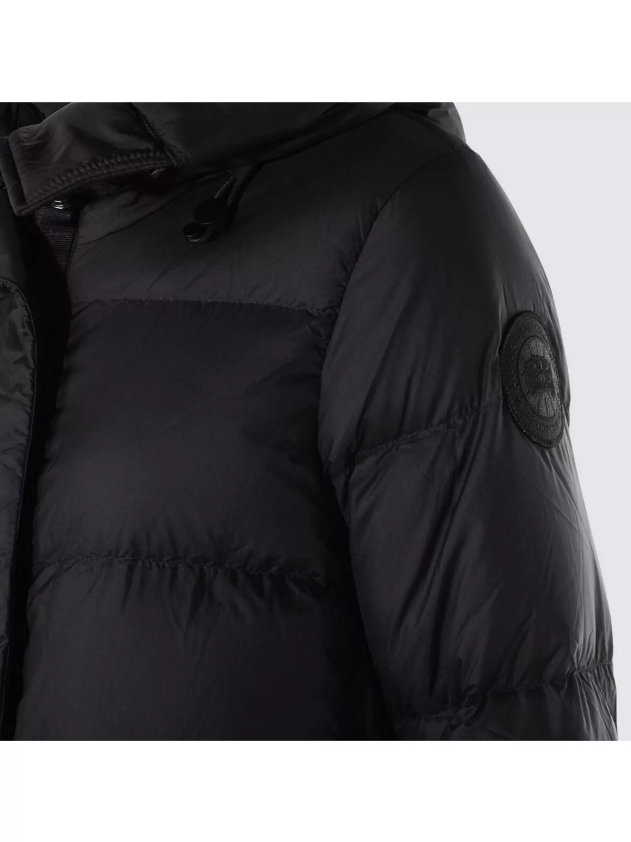 Canada Goose Hooded Long Quilted Down Jacket