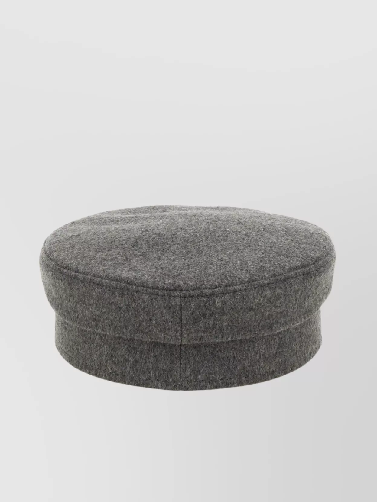 Ruslan Baginskiy Structured Grey Baker Boy Hat With Embellished Emblem