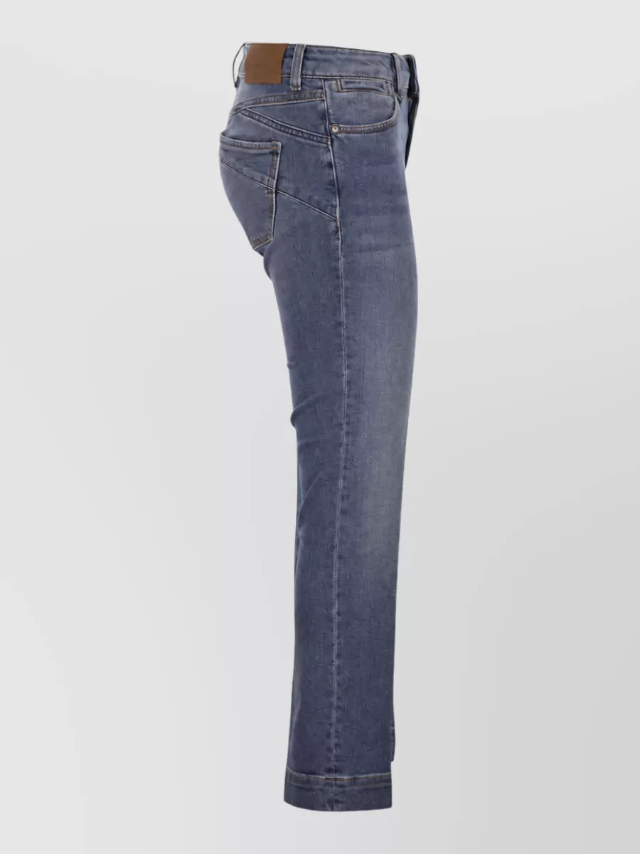 Sportmax Low-Rise Mini Flared Denim Trousers