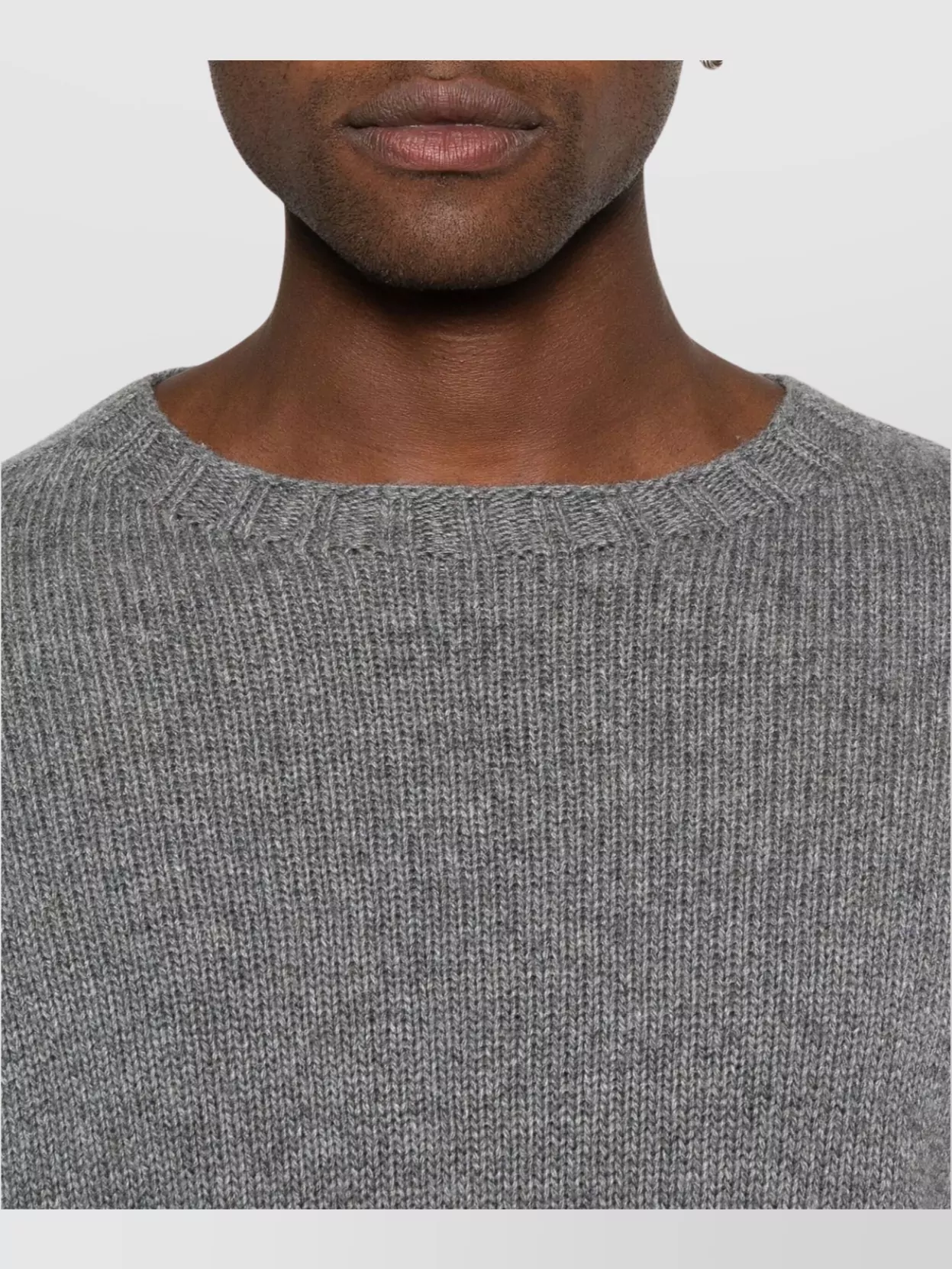 Palm Angels Curved Logo Crew Neck Sweater