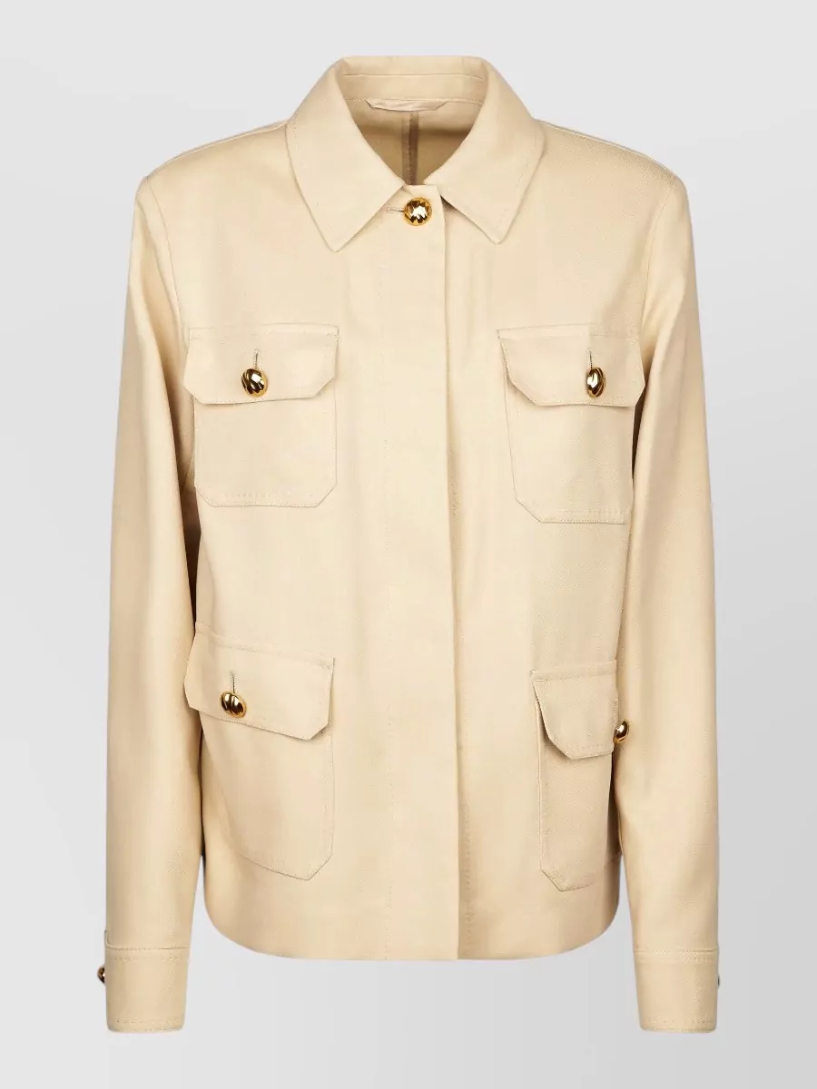 S Max Mara Cotton single breasted coat