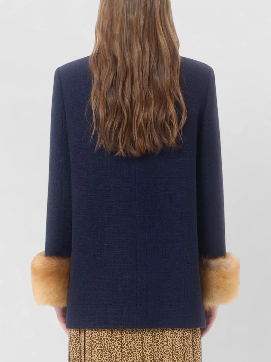 Valentino Garavani Wool Single Breasted Coat