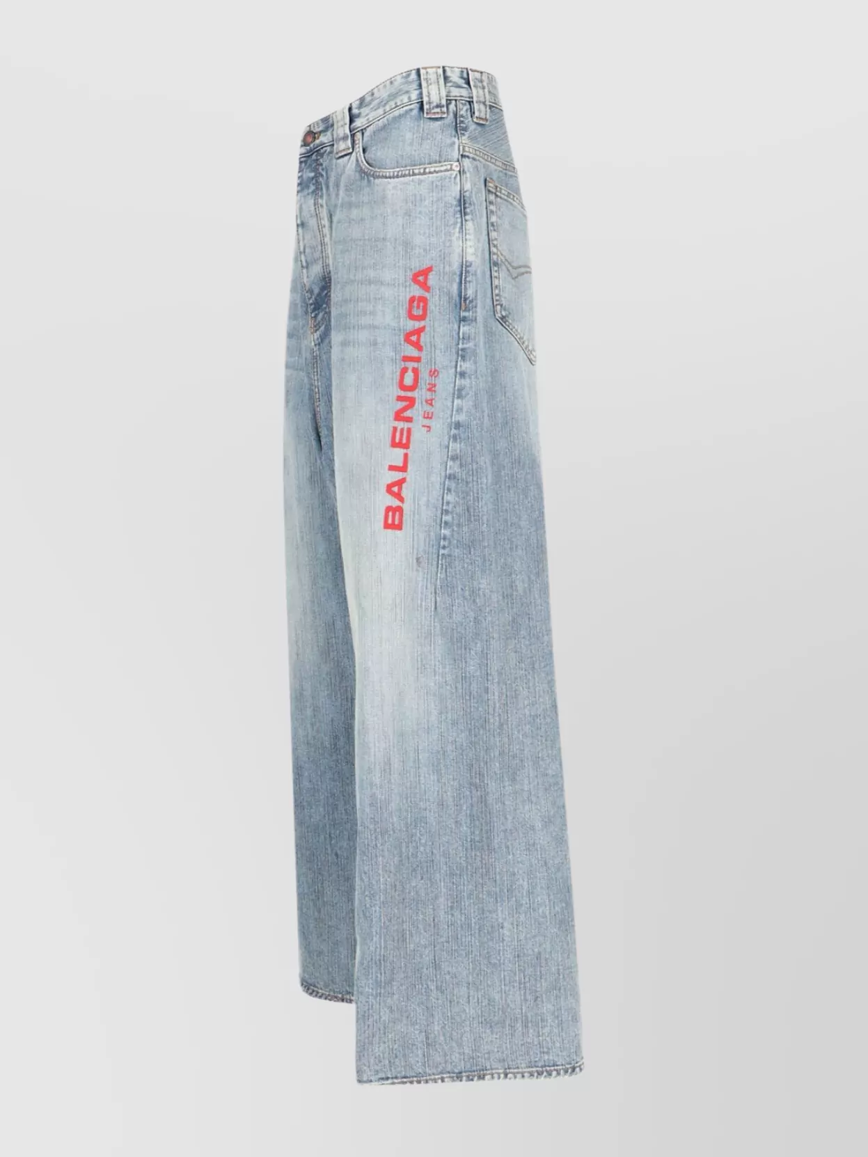 Balenciaga Straight Leg Trousers Wide-Leg Design