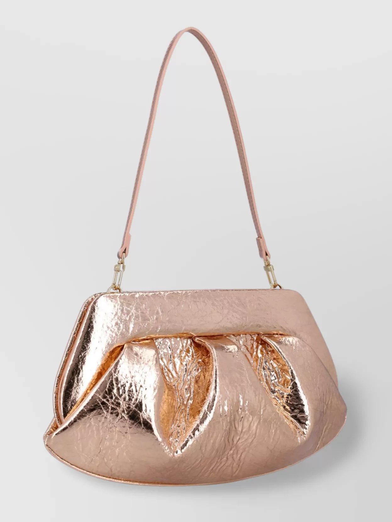 Themoirè Shiny Texture Top Handle Bag