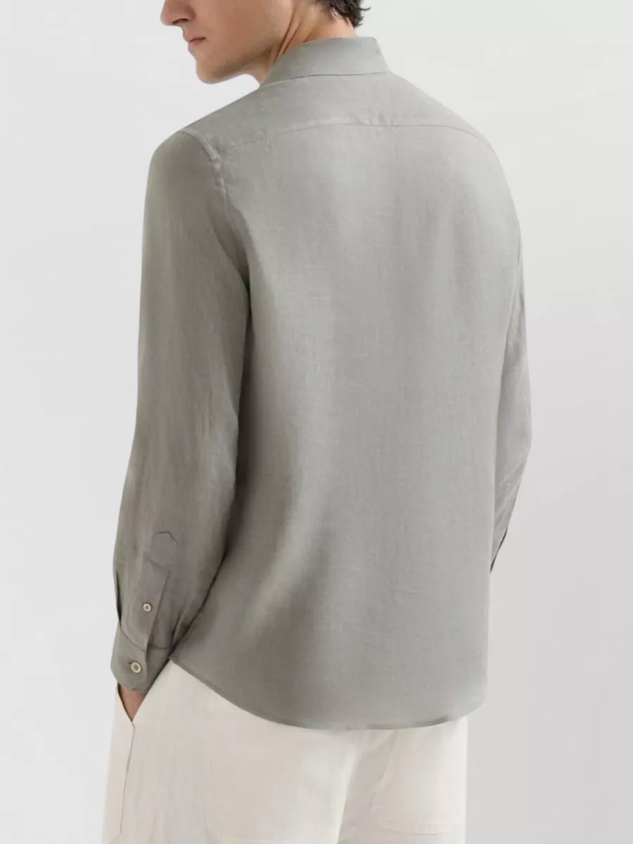 Brunello Cucinelli Linen Easy-Fit Shirt