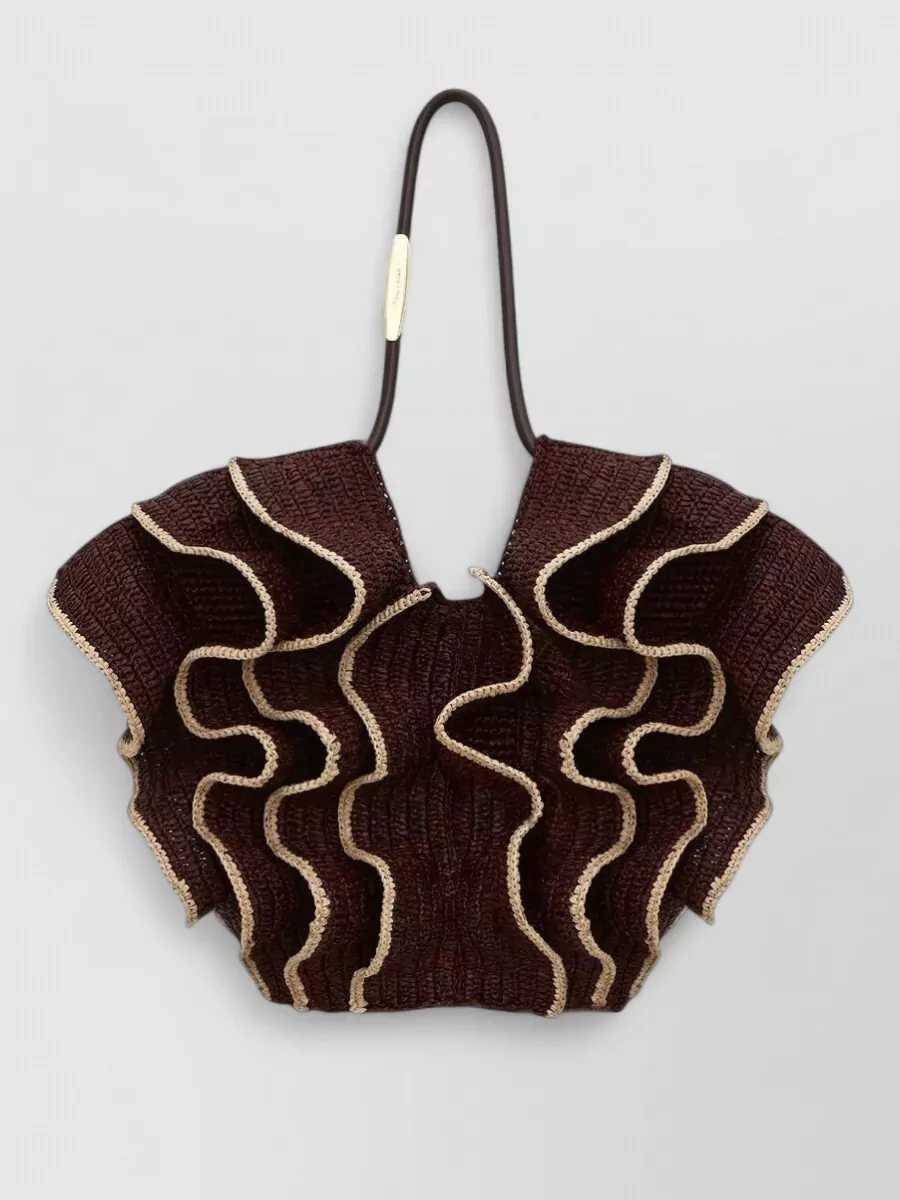Zimmermann raffia shoulder bag