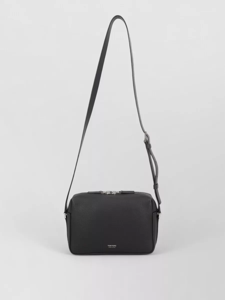 Tom Ford grained leather shoulder bag