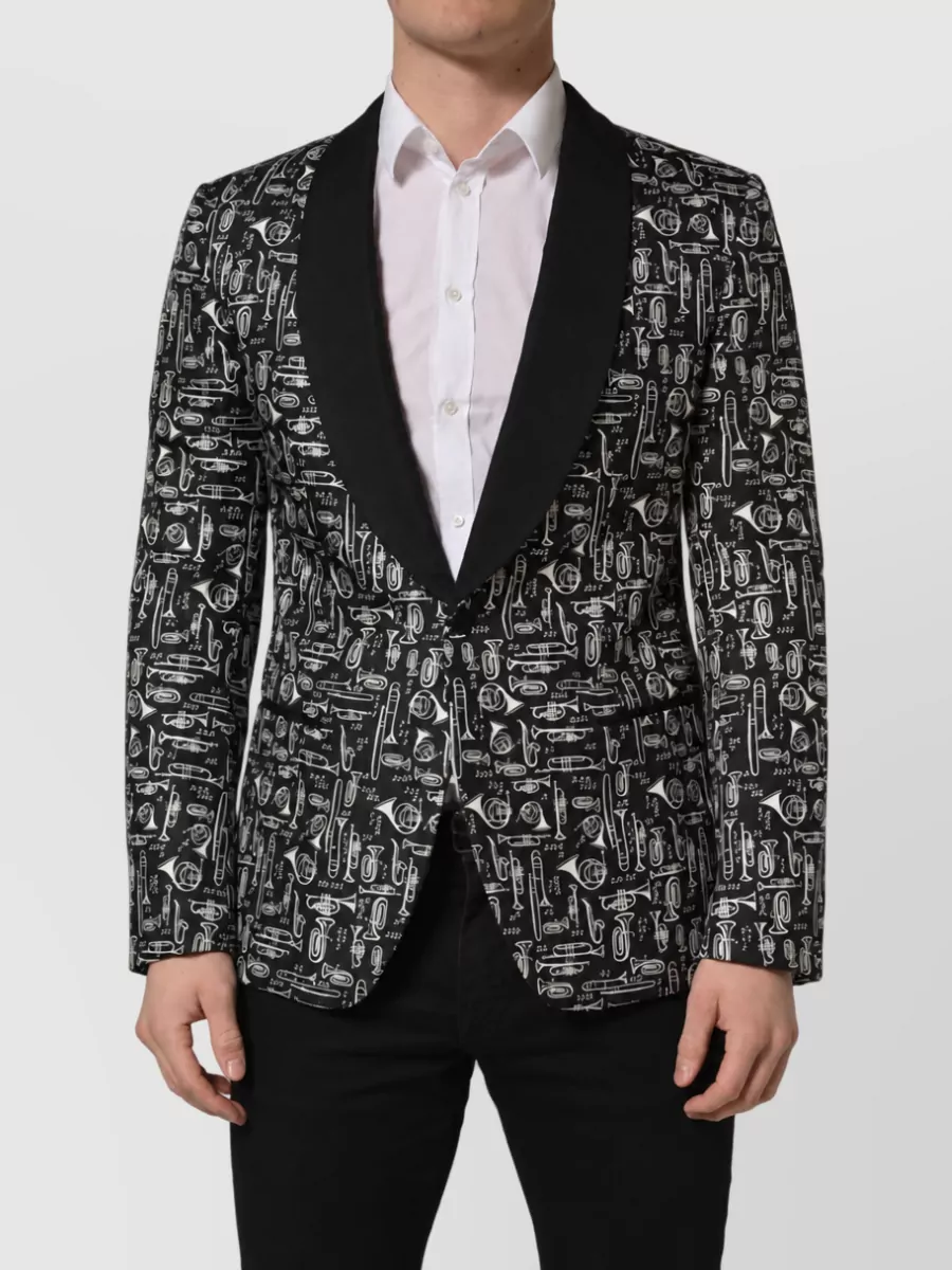 Dolce&Gabbana Crystal Embellished Blazer