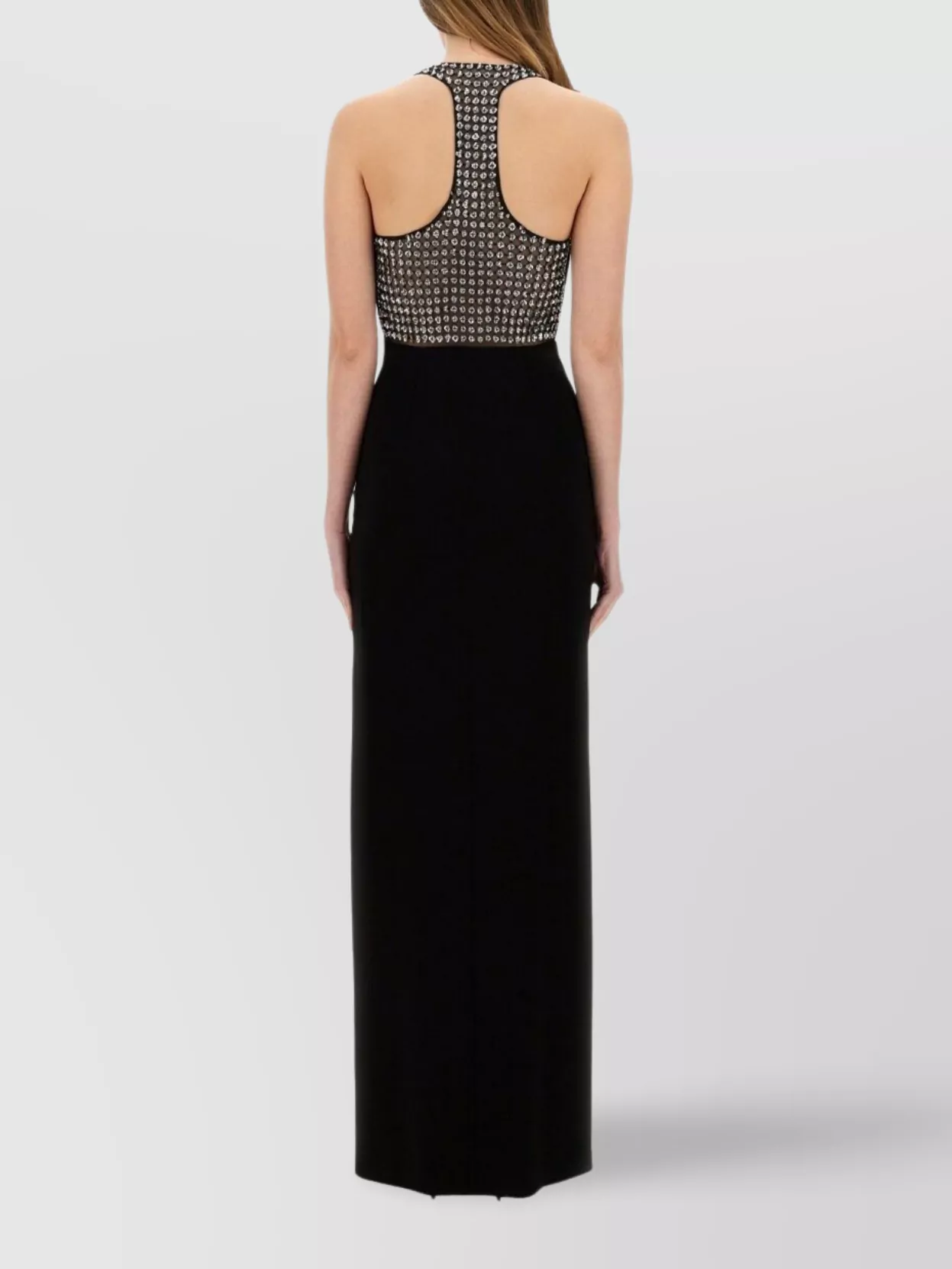 Max Mara Dress With Embellished Neckline And Fitted Silhouette