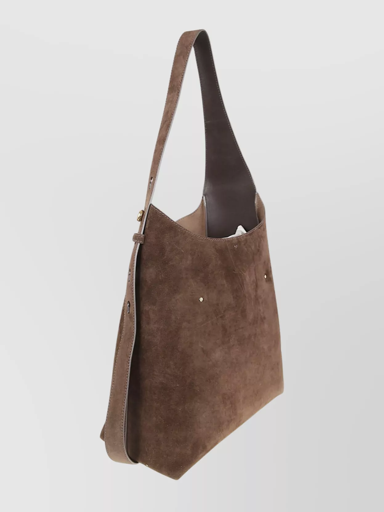 Tory Burch Suede Hobo Bag Adjustable Strap In Brown