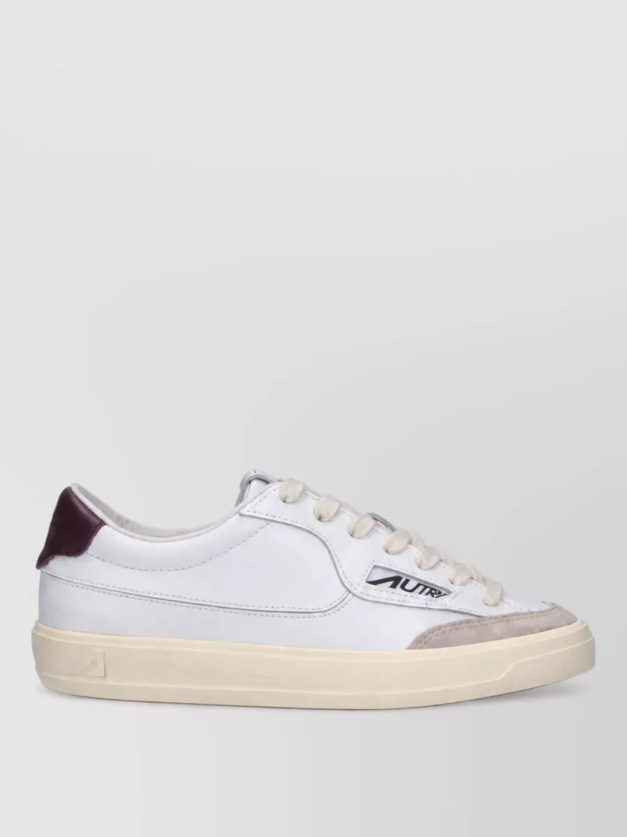 Autry Leather Low-Top Lace-Up Sneakers