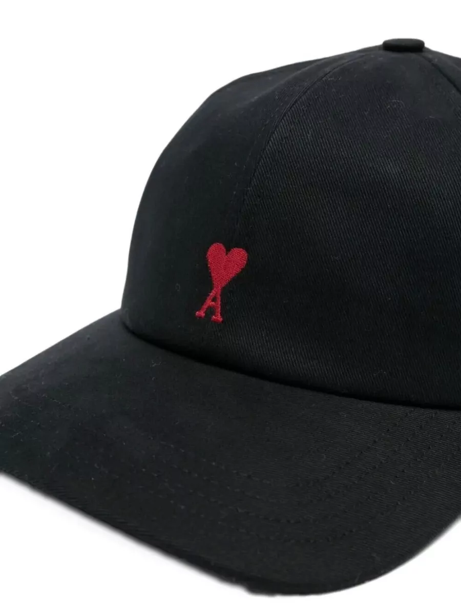 Ami Paris Ami De Coeur Logo Embroidery Cap