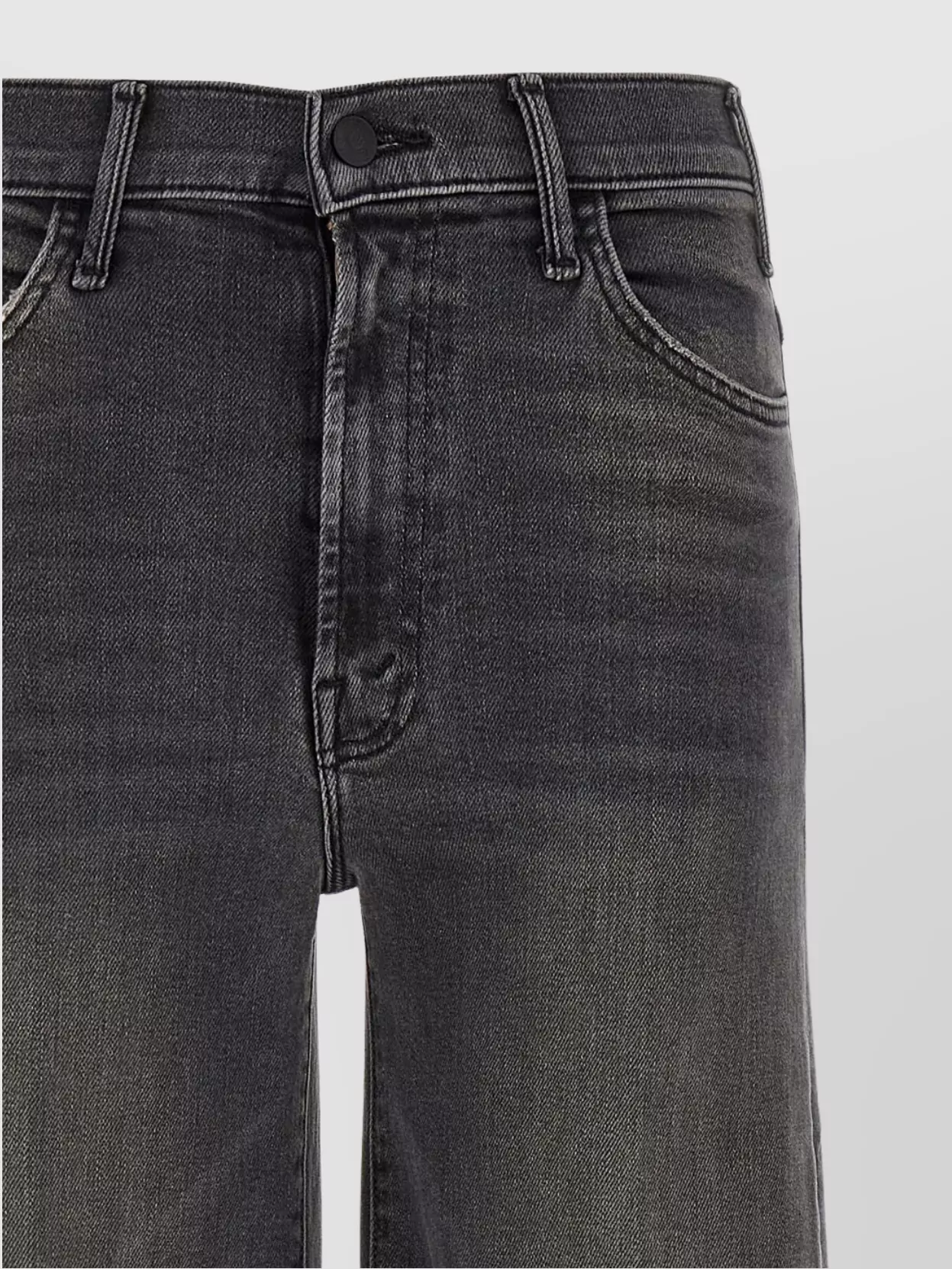 Mother The Roller Sneak Fray Wide-Leg Trousers