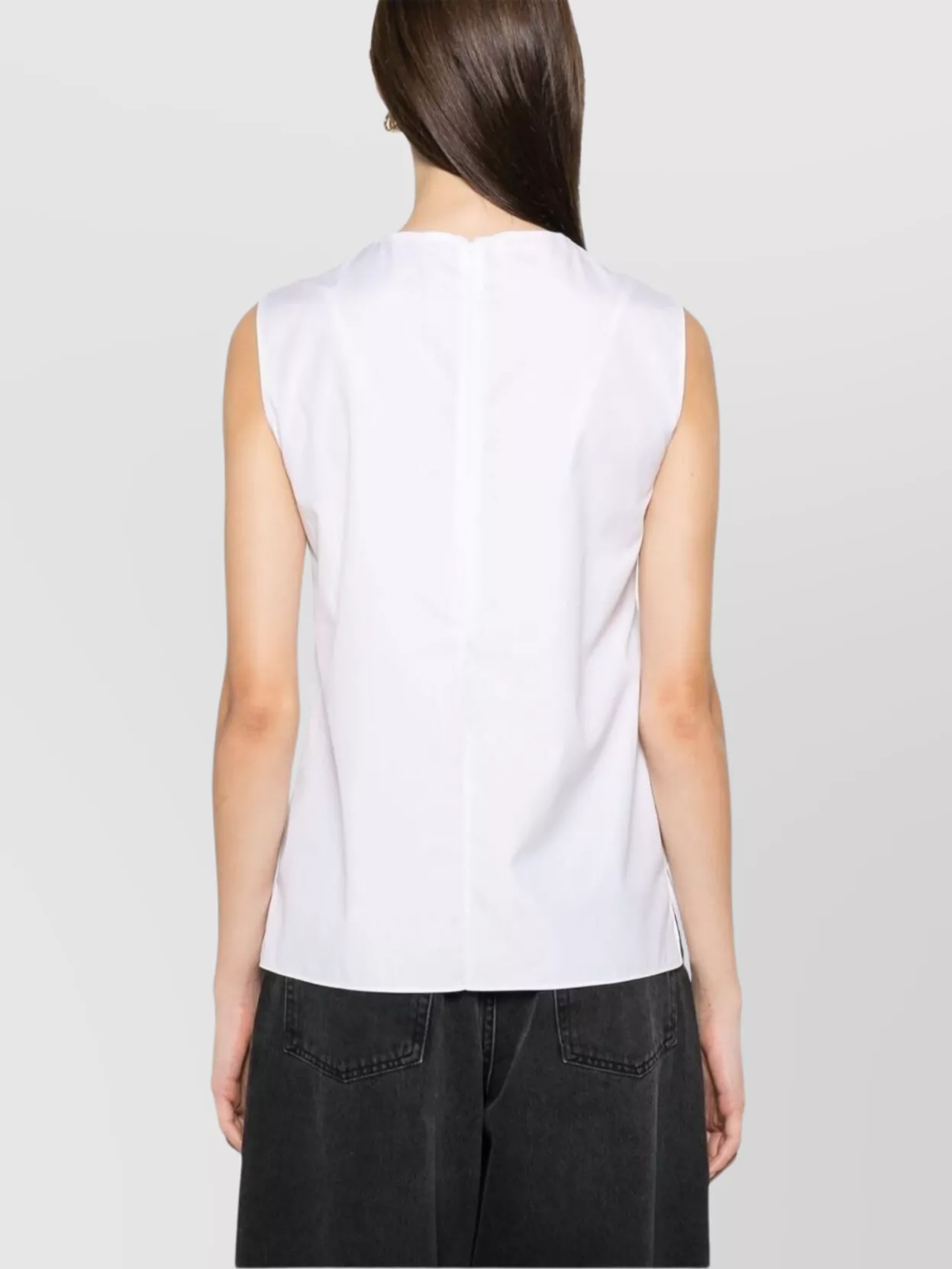 Marni Women Pleat-detail Sleeveless Blouse In White