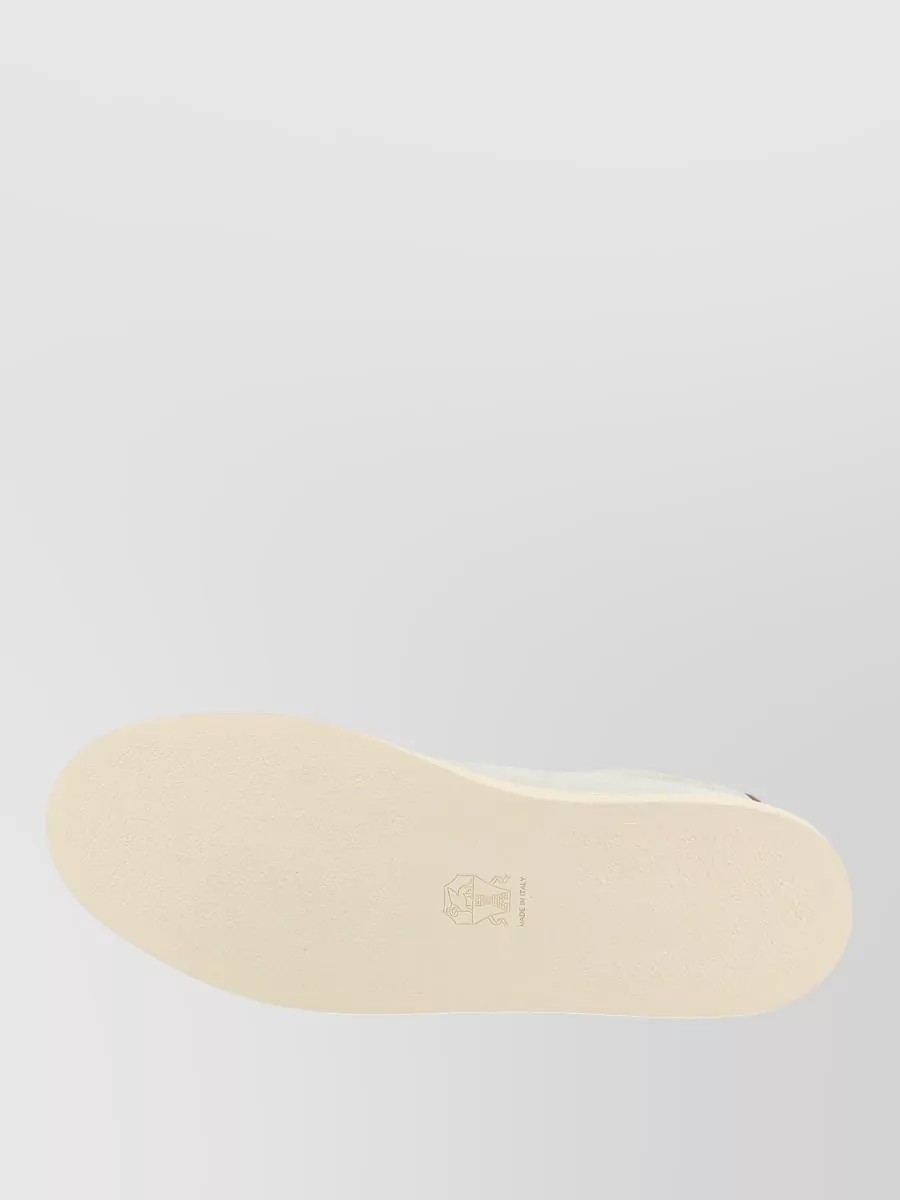 Brunello Cucinelli Suede Leather Low-Top Sneakers