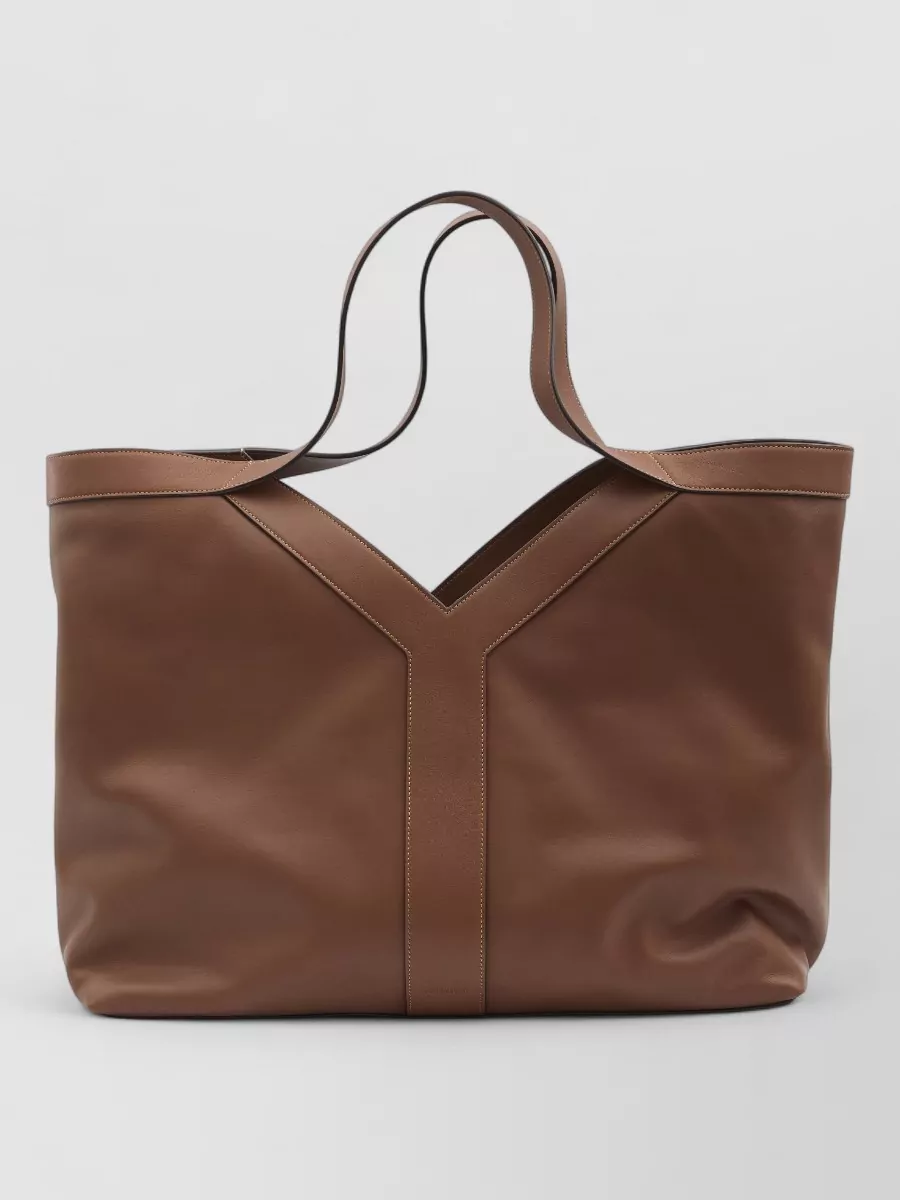 Saint Laurent leather large tote bag