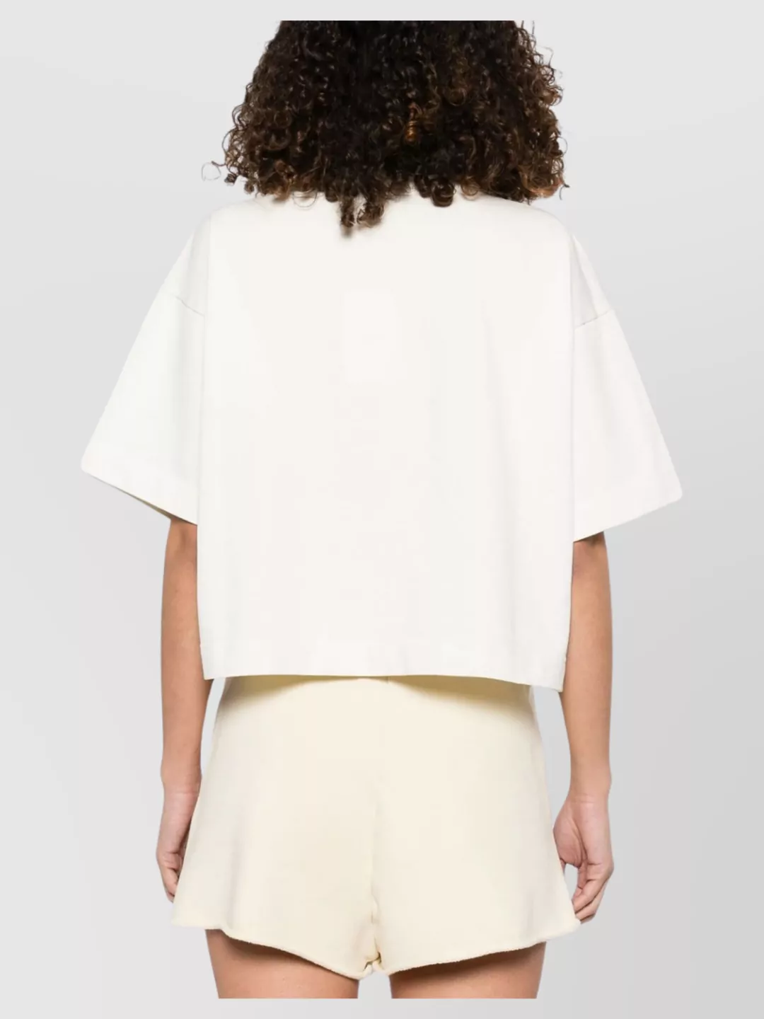 Autry Short Sleeve Cropped Crew Neck T-Shirt