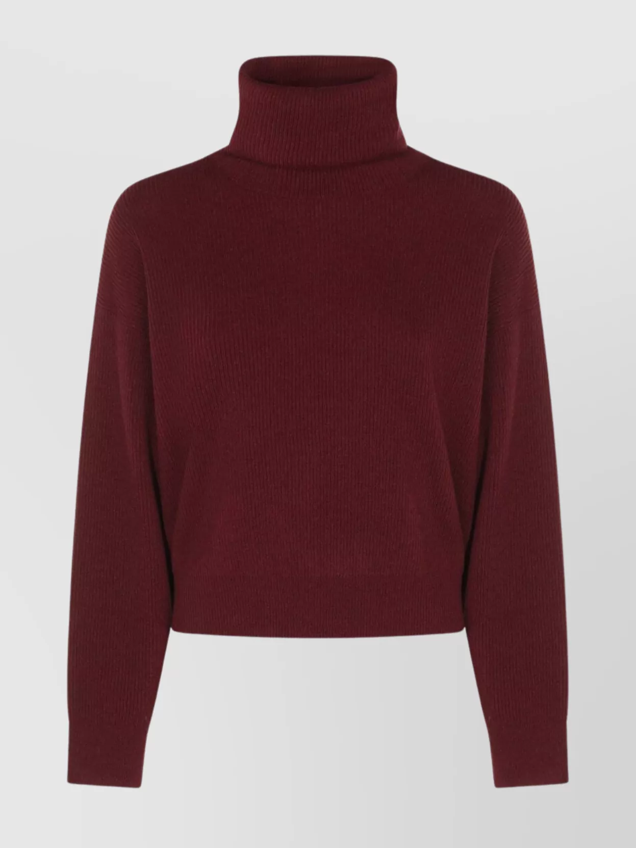 Brunello Cucinelli Ribbed Turtleneck Knitwear Relaxed Fit In Red