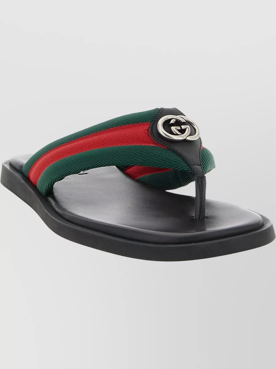 Gucci Nylon Flip-Flop Sandals