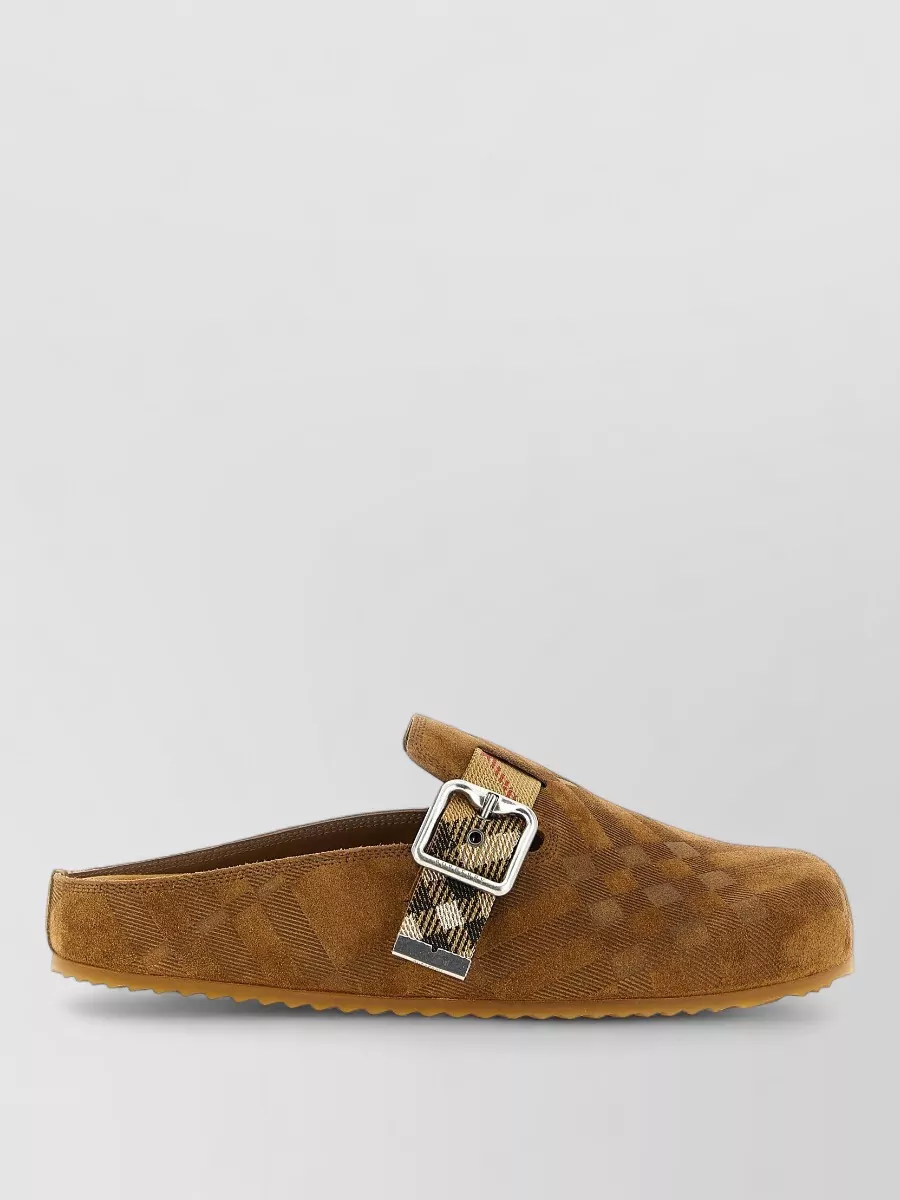 Burberry Leather Urchin Clogs