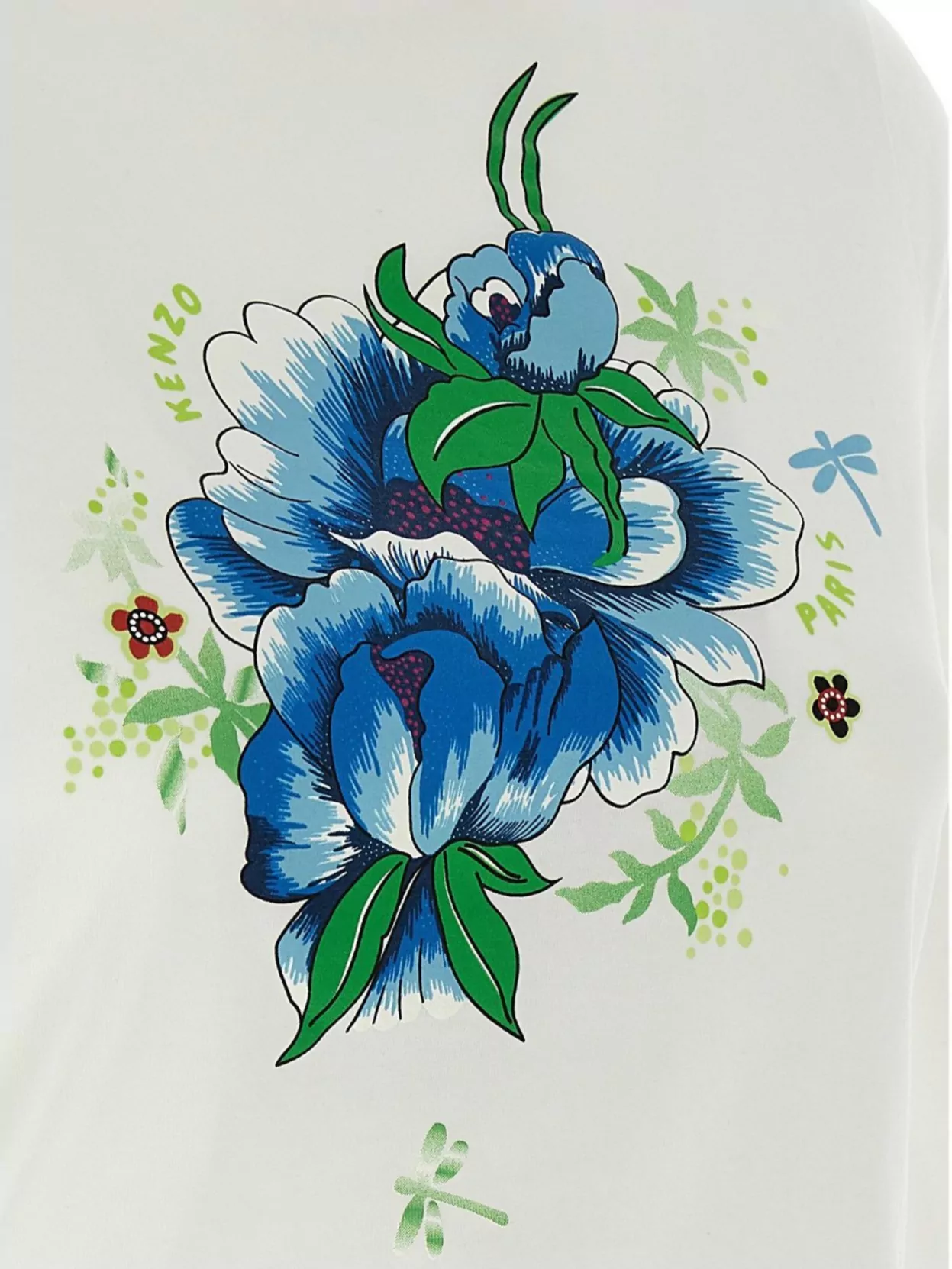 Kenzo 'Peonies' Floral Print T-Shirt