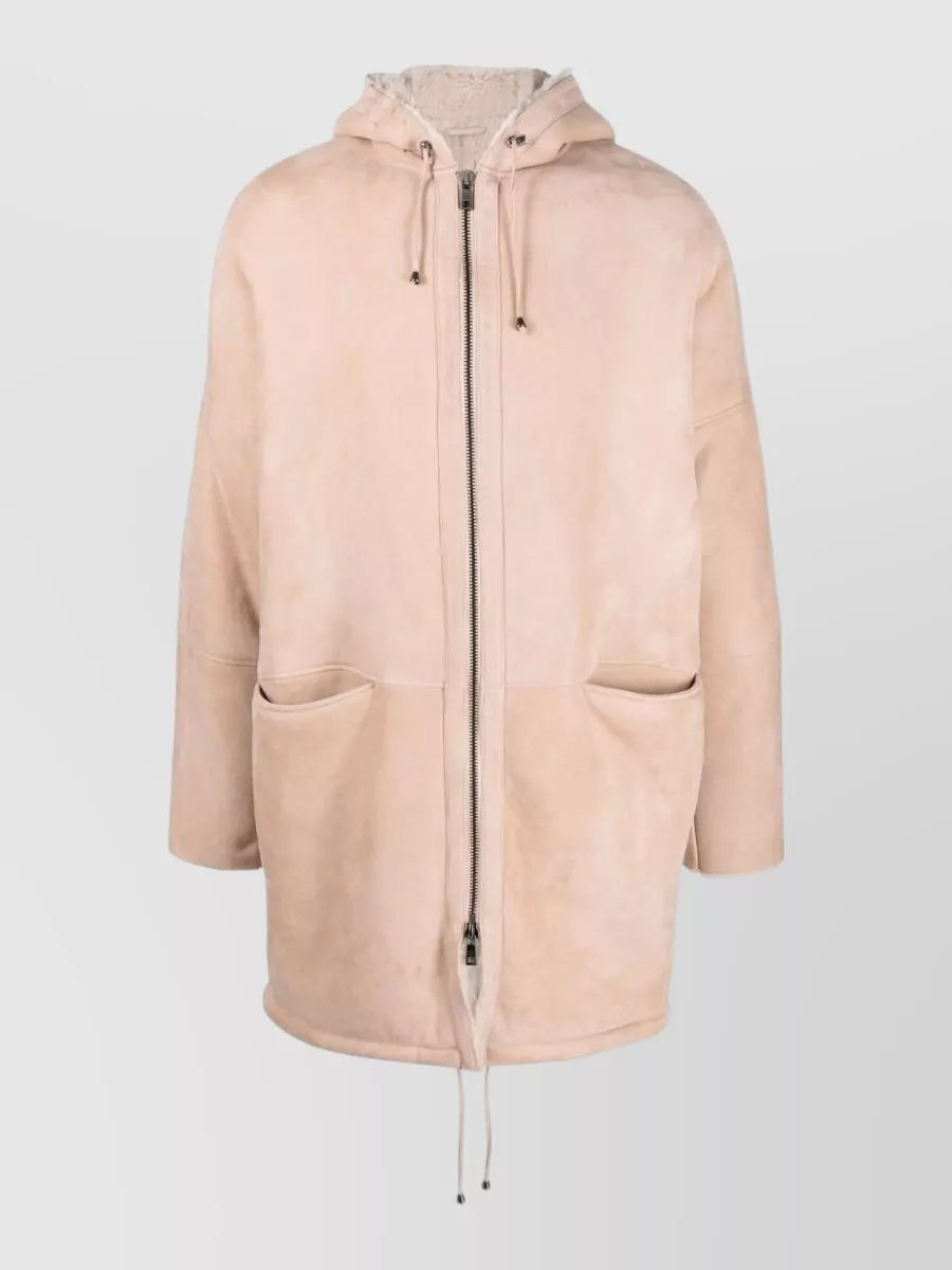 Giorgio Brato Leather Hooded Parka