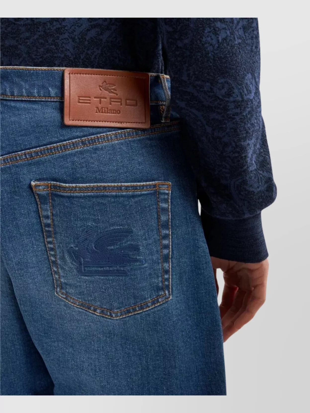 Etro Straight-Leg Denim Trousers With Five Pockets