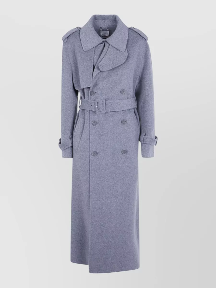 Simkhai wool belted long coat