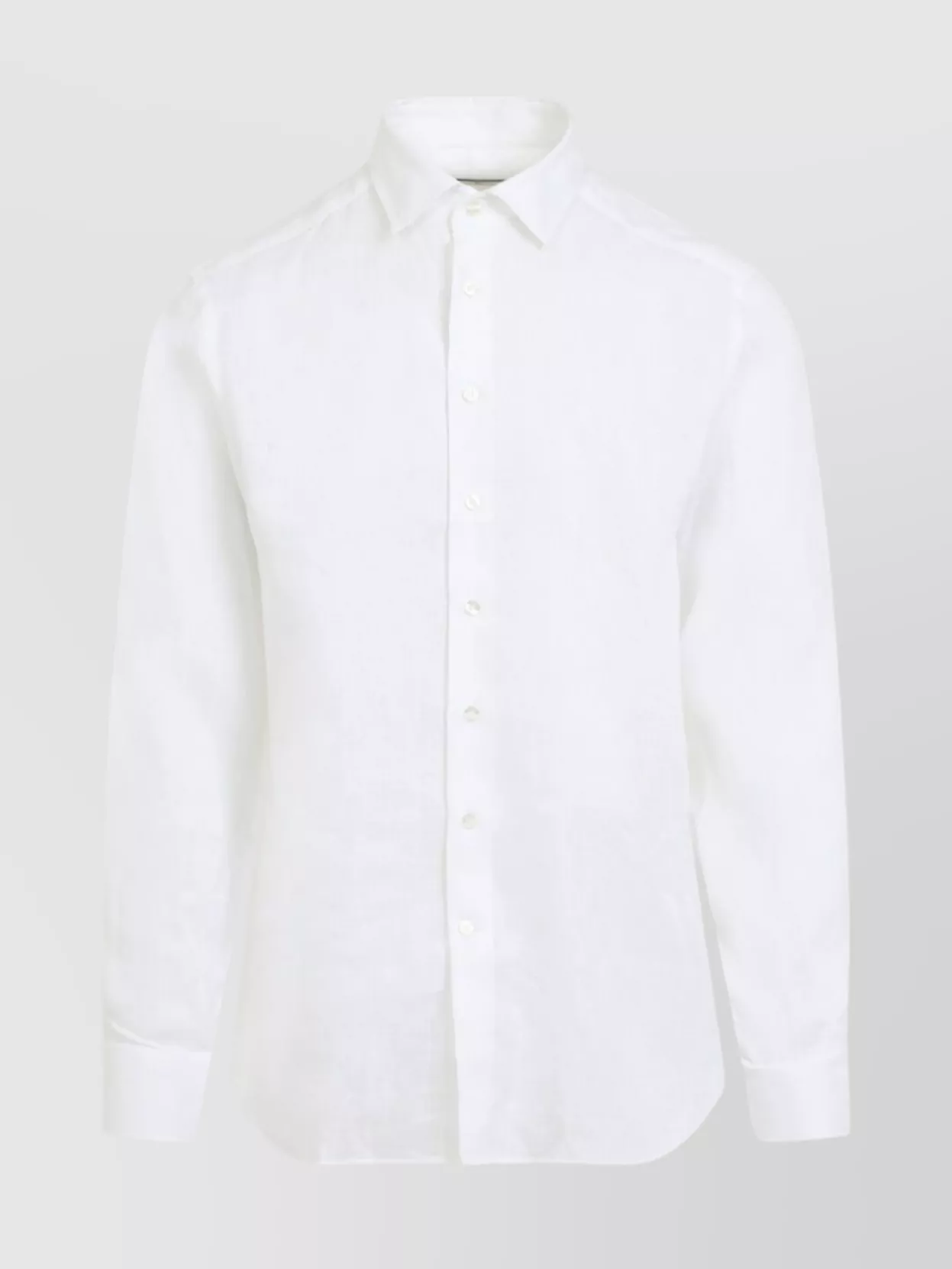 Etro Straight Shirt Long Sleeves Button Down Collar In White