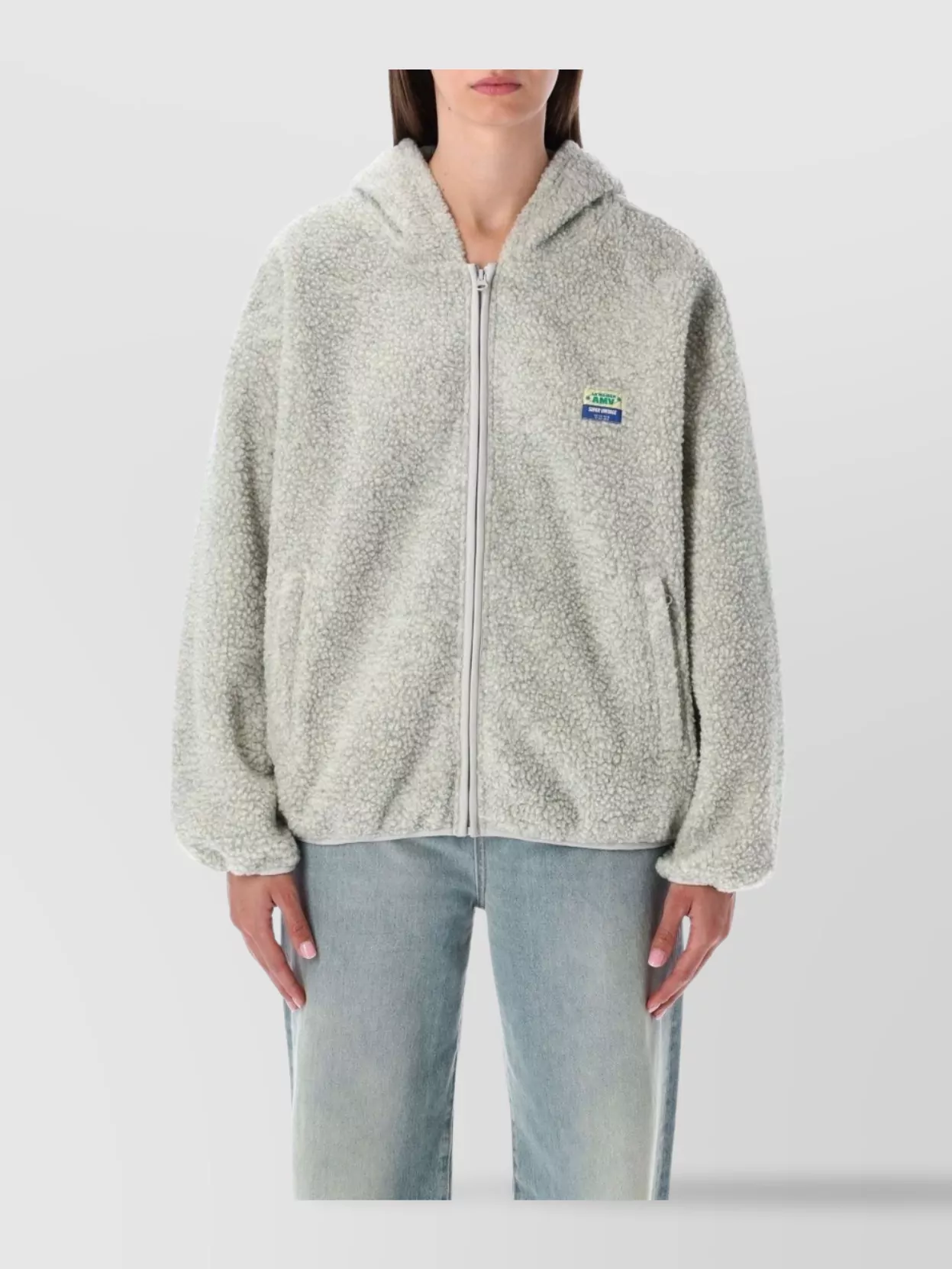 American Vintage Cozy Hooded Teddy Jacket