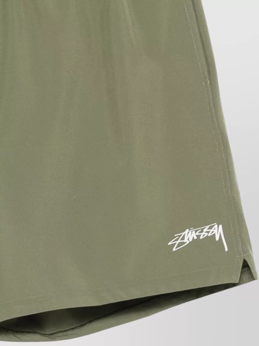 Stüssy Logo Print Swim Shorts