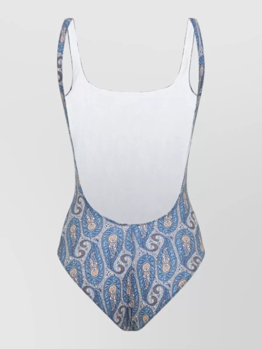 Etro Paisley-Print One-Piece Swimsuit