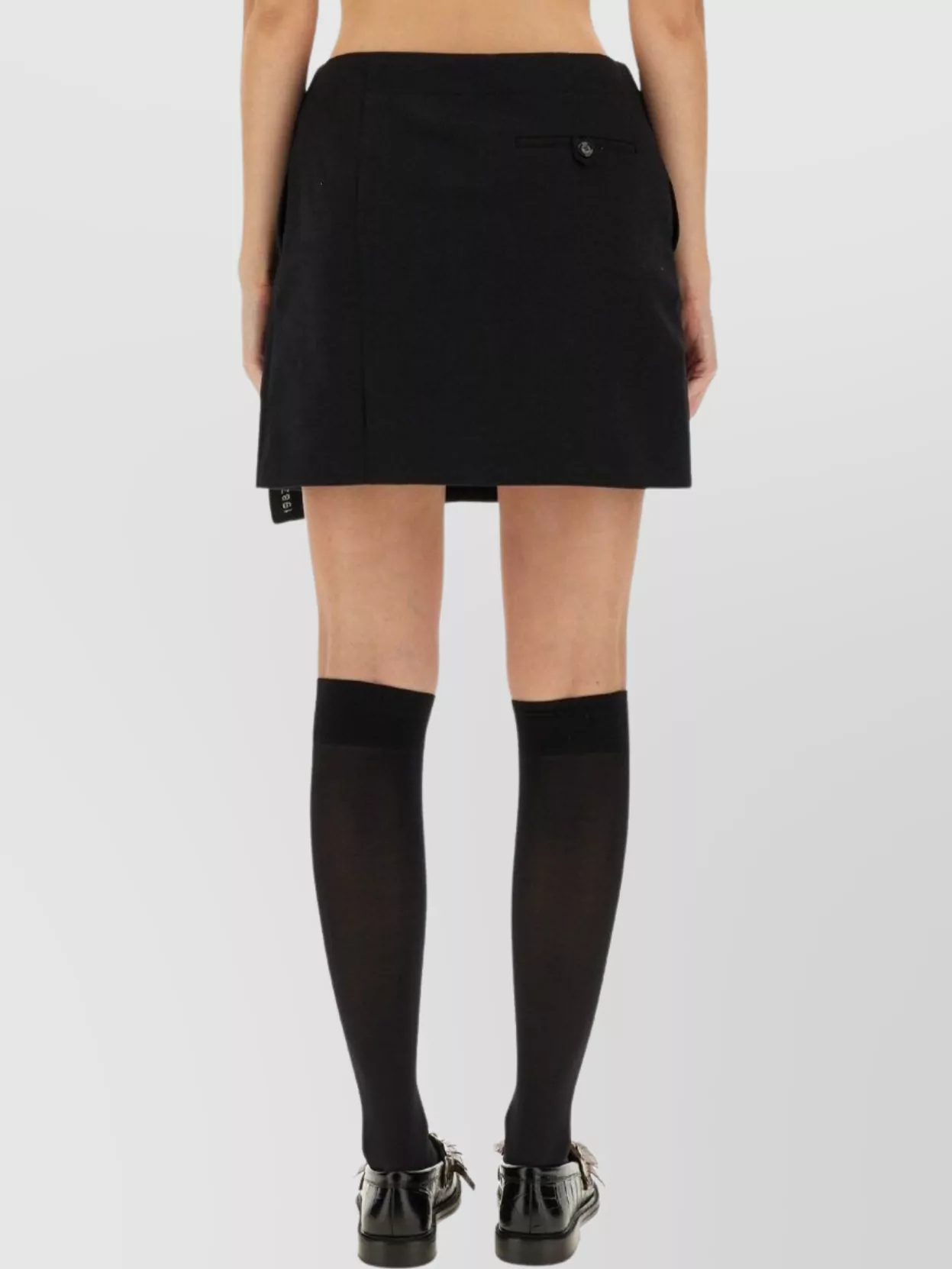 Moschino Asymmetric Cut Skirt For Modern Style In Black
