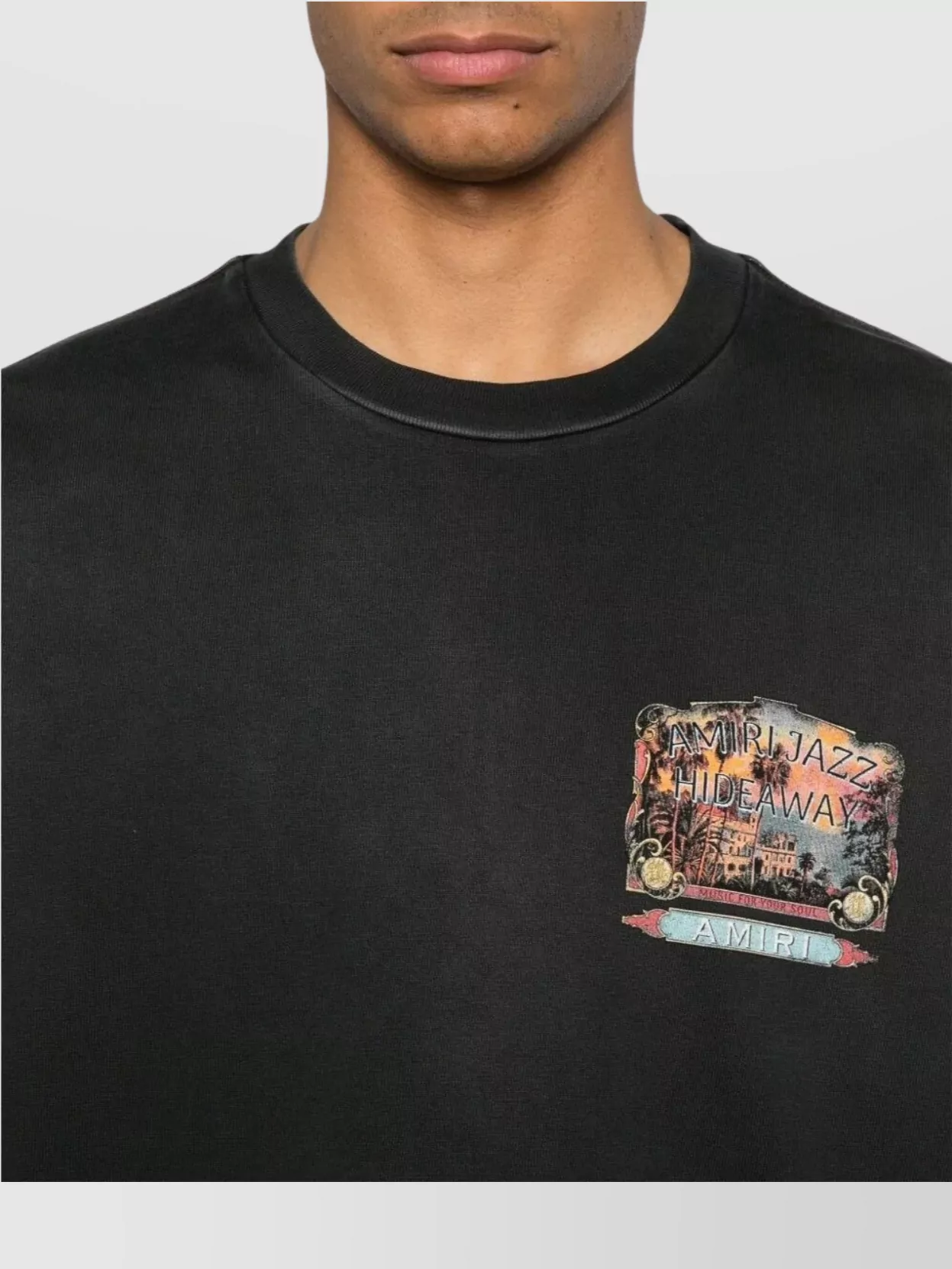 Amiri Jazz Hideaway Logo-print Cotton T-shirt