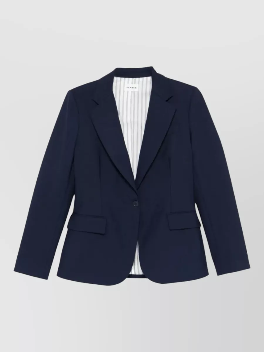 P.A.R.O.S.H TAILORED JACKET BACK VENT BUTTONED CUFFS