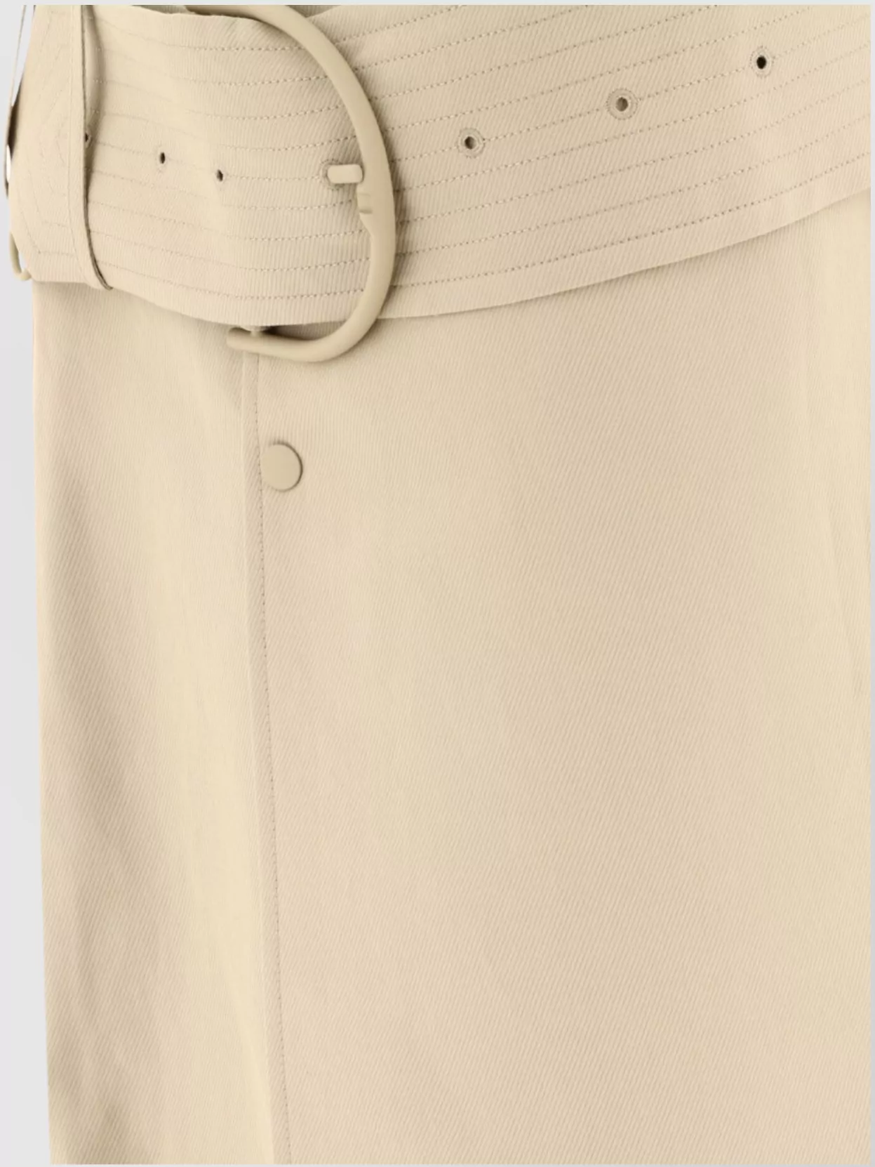 BURBERRY A-LINE BELTED HIGH-WAISTED SKIRT 
