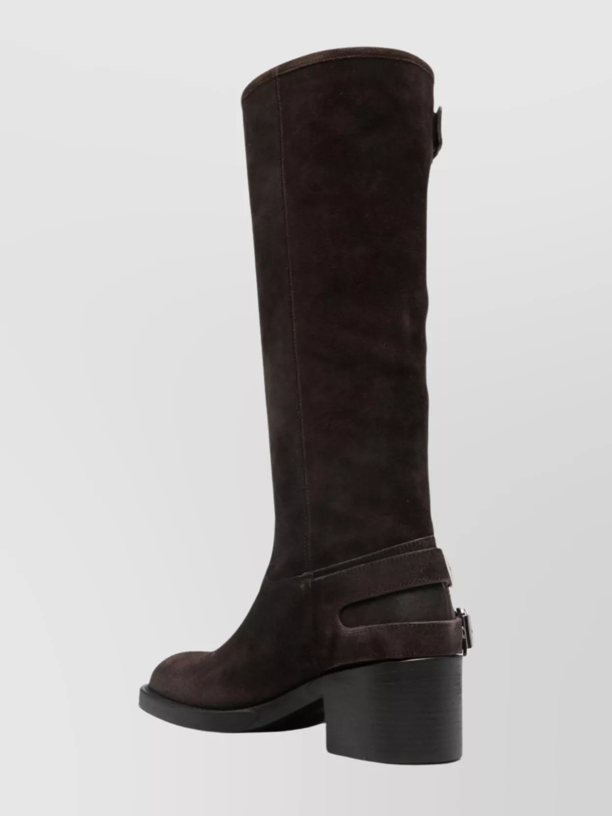 Chloé Stylish Block Heel Ankle Boots With Buckle
