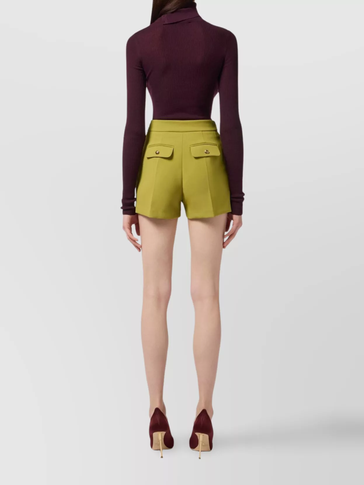 Elisabetta Franchi Stylish Shorts With Chain Detail And Pockets
