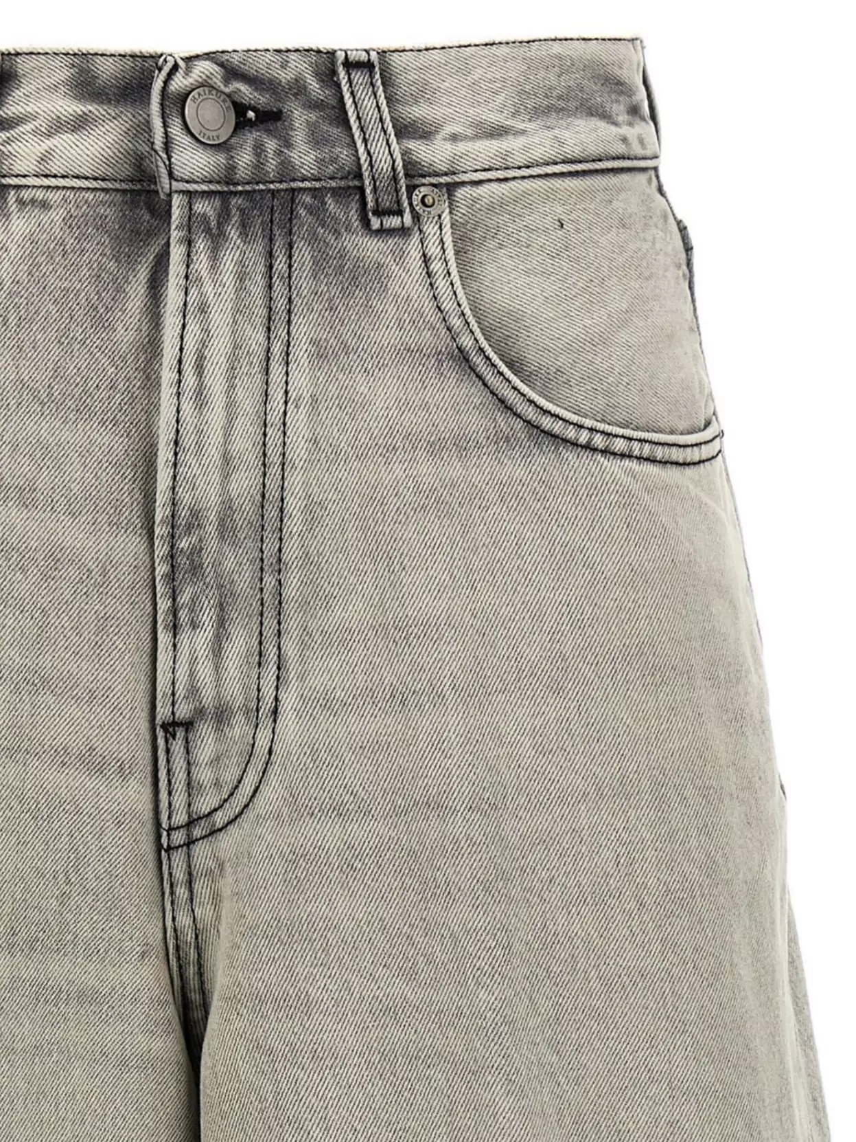 Haikure Belle Five-pocket Wide-leg Jeans In Gray