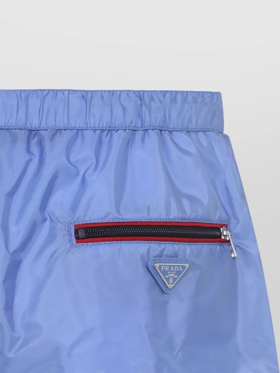 Prada Swim Shorts Lightweight Fabric Zipper Pocket