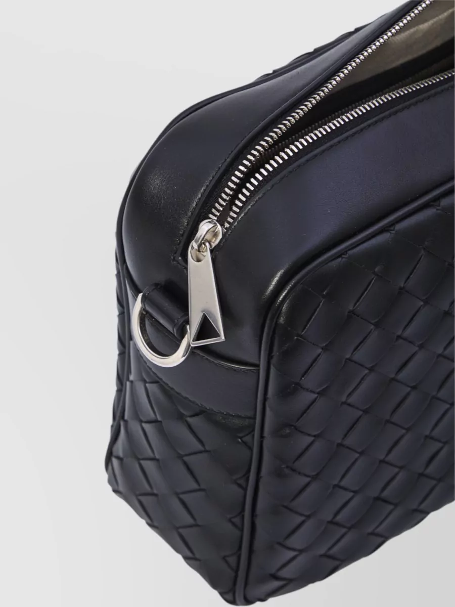 Bottega Veneta Leather Intrecciato Crossbody Bag