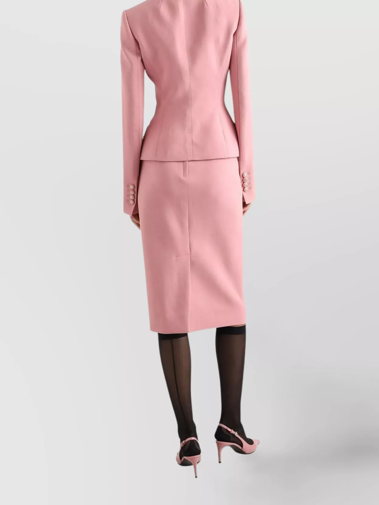 Dolce & Gabbana Midi Pencil Skirt In Pink