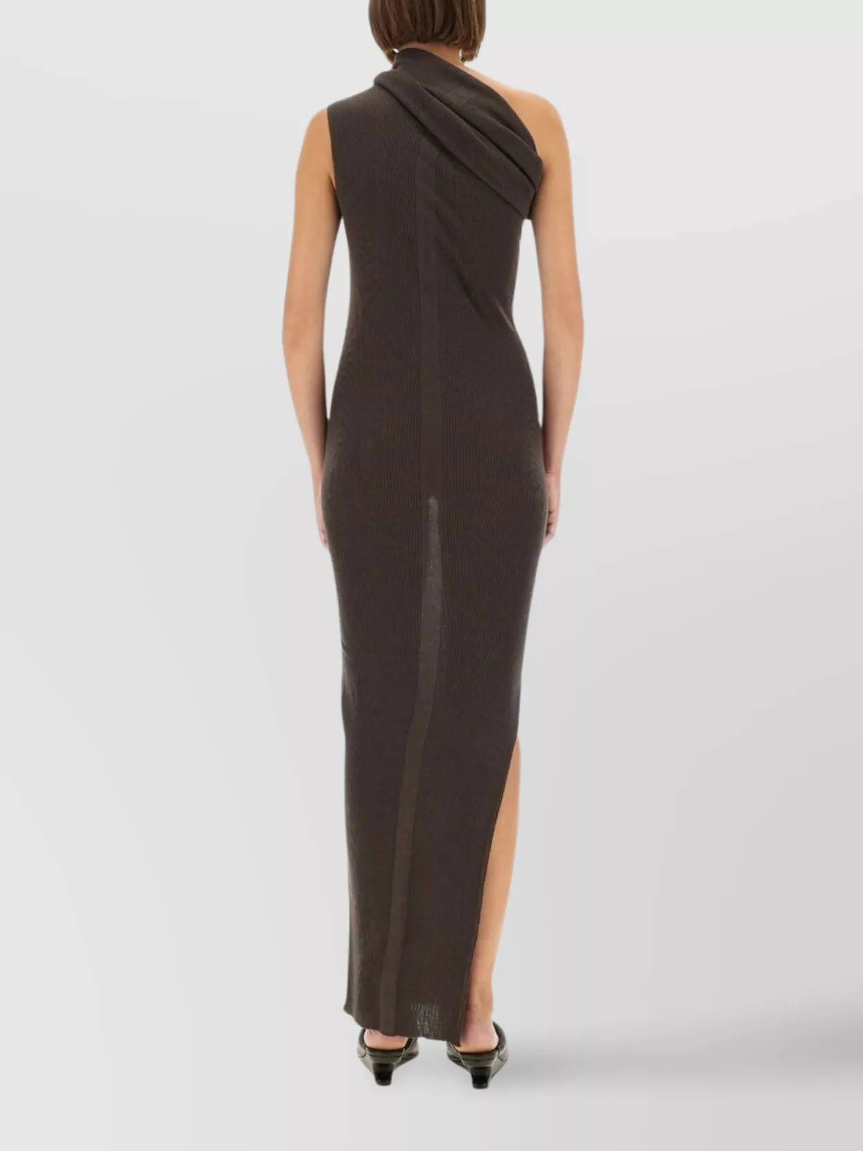 Rick Owens Asymmetrical Floor Length Dress Slit