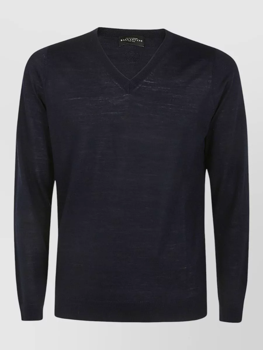 Ballantyne wool v-neck slim-fit pullover