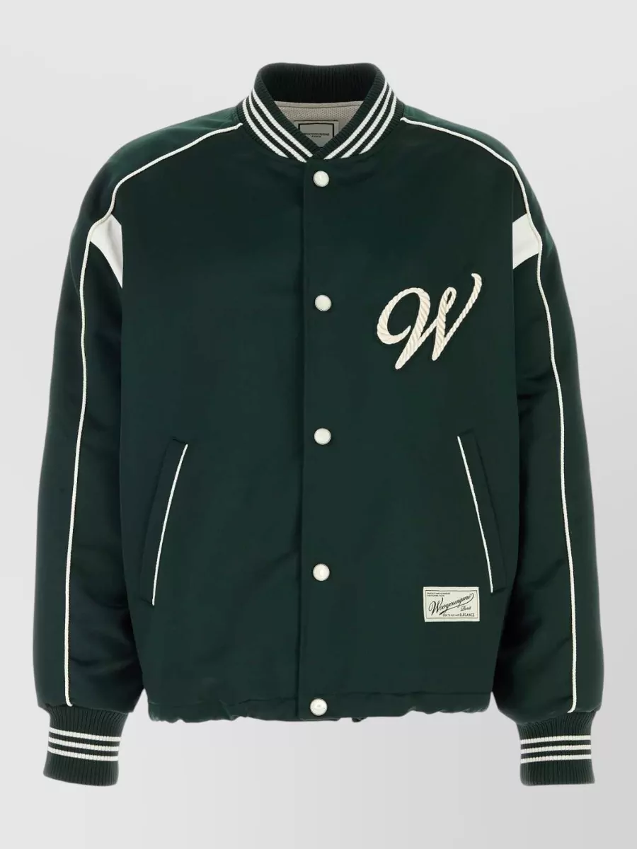 Wooyoungmi satin bomber jacket