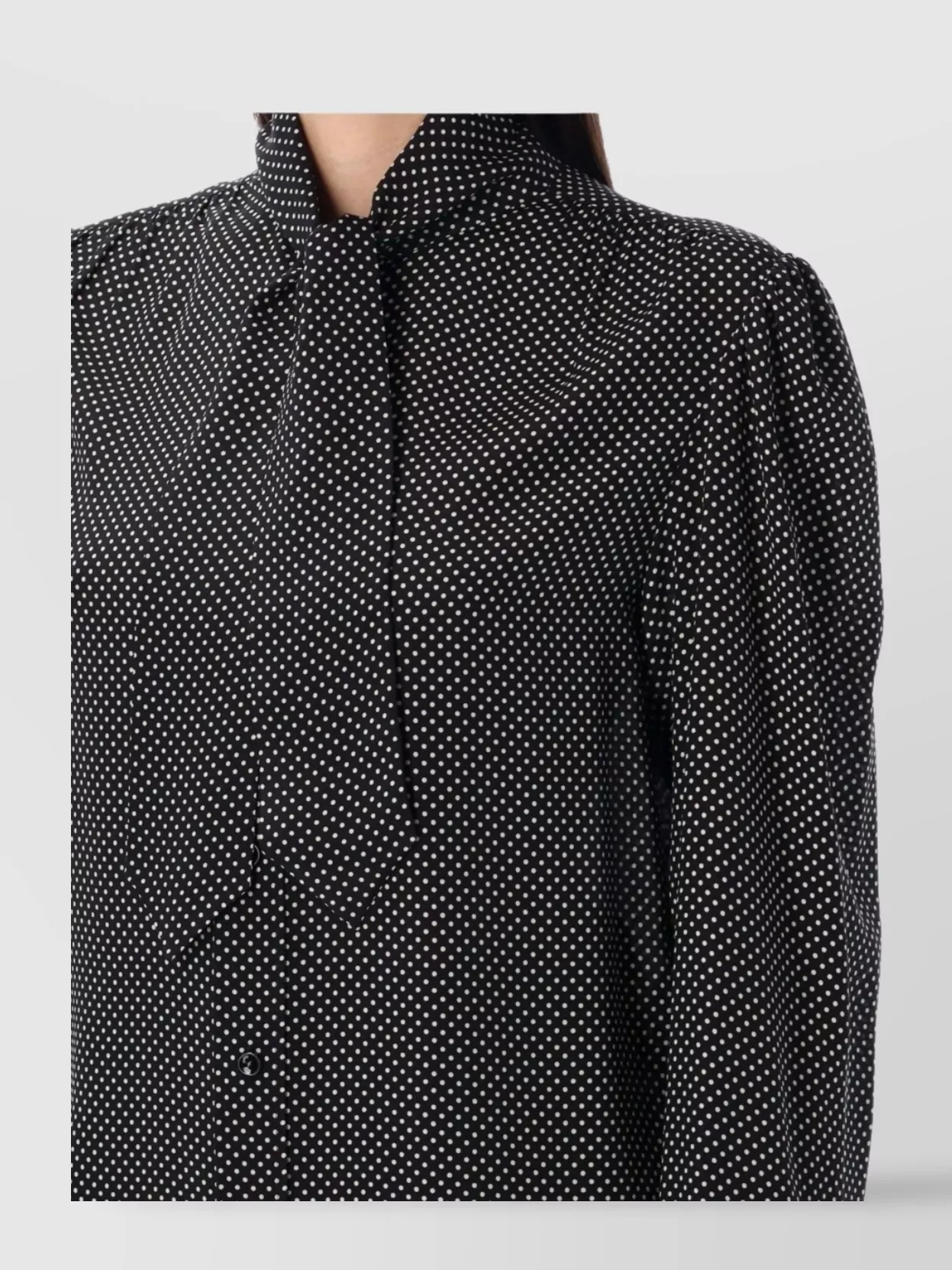 Saint Laurent Silk Shirt W/ Tie