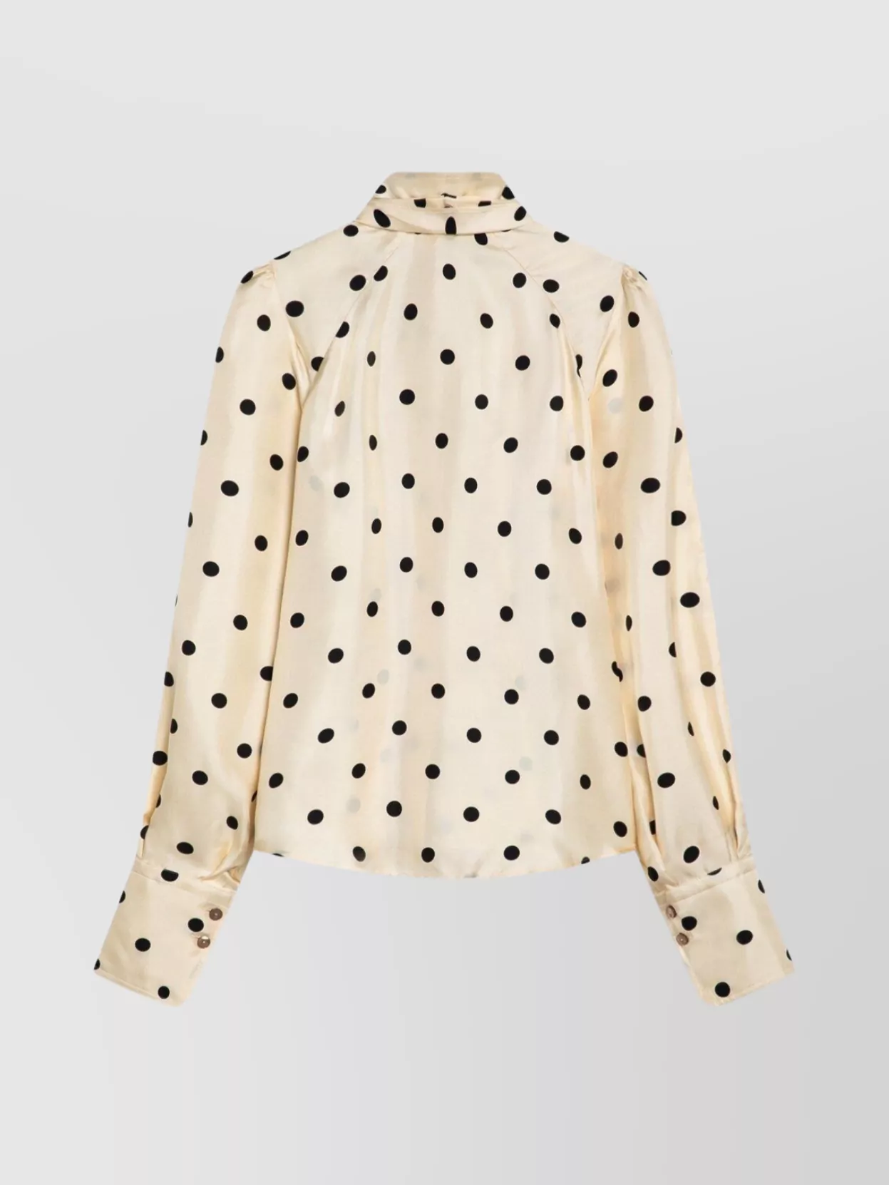 Patou Silk Blouse With Polka Dot Pattern And Bow In Multi
