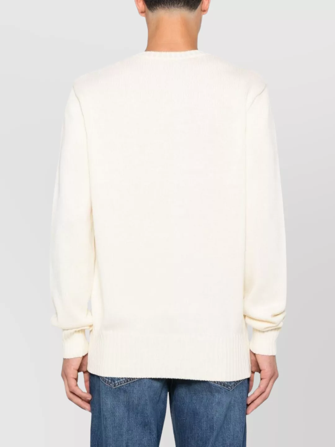 Givenchy Ribbed Crewneck Sweater With Long Sleeves